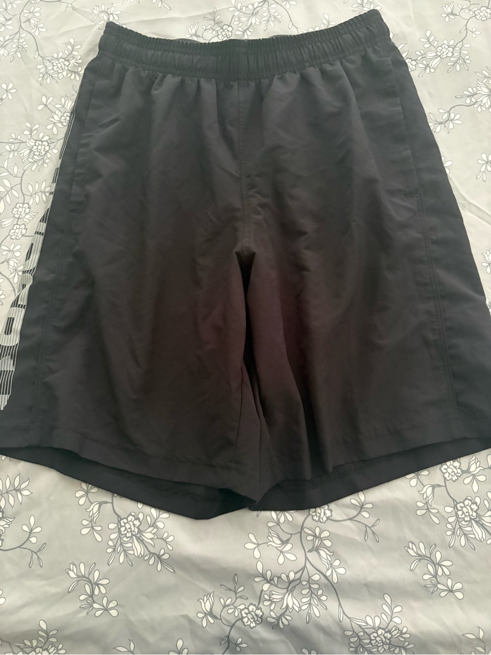 Under Armour Black and Gray HeatGear Athletic Shorts
